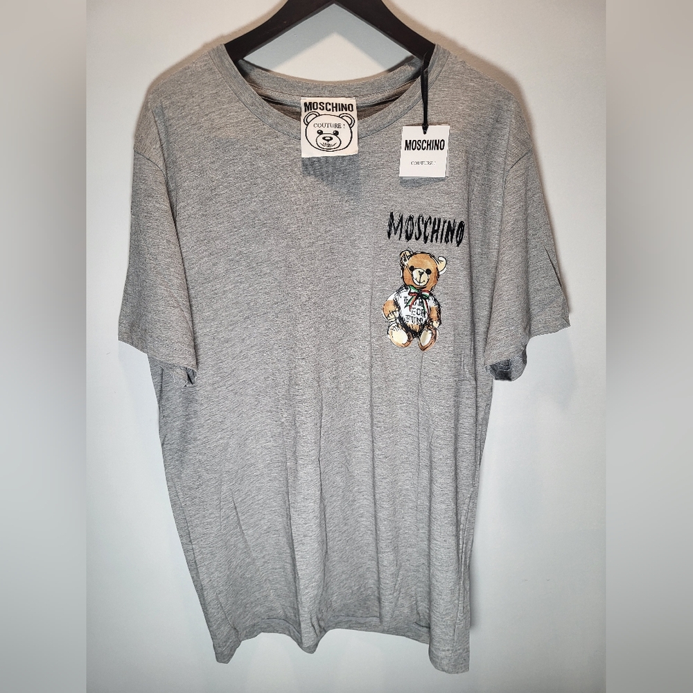 👕🌶 BNWT Moschino "Mini Bear Drawing" Tee